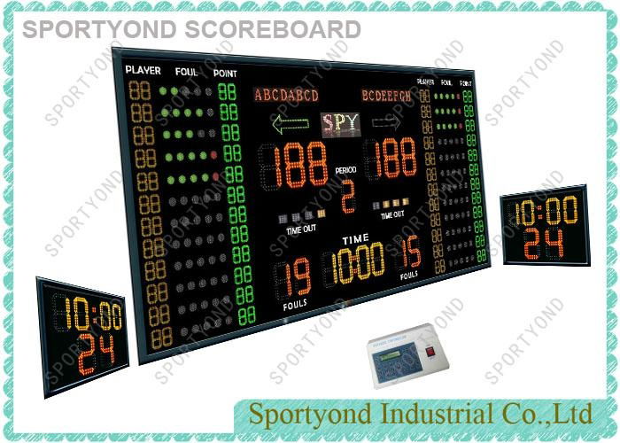 LED Basketball Player Scoreboard With Individual Scores And 24 Sec Timer