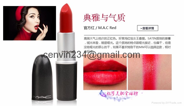 MAC lipstick Ruby Woo Chili Taupe Dare you See Sheer 2