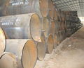 Double-sided submerged arc spiral pipe