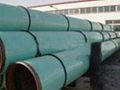 Double-sided submerged arc spiral pipe