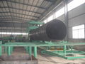 Double-sided submerged arc spiral pipe