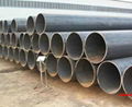 Double-sided submerged arc spiral pipe