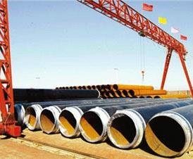 Thick double-sided submerged arc welded steel pipe