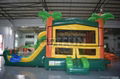 detachable banner tropical bouncer module inflatable jumping castle slide combo  1