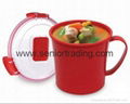 Microwave Soup Mug Microwavable Travel Mugs with Handle