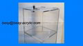 Small Clear Acrylic raffle Charity Ballot Donation Box w/lock 6 x 6 x 6Small Cle