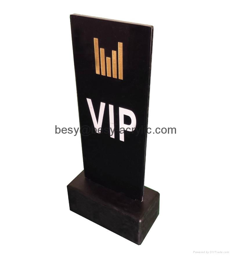 Customized Acrylic Table Number Plate With base lighting box 4