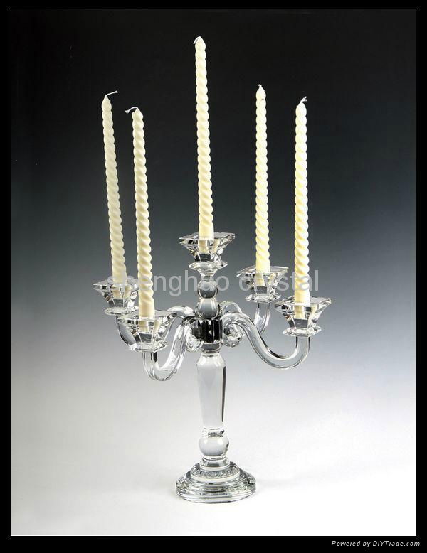 tall crystal candle holder for home decoration SH-013