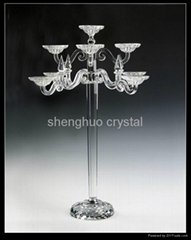 New design wedding crystal candle stand home decoration SH-048