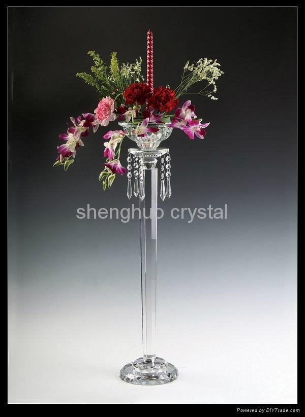 tall wedding crystal flower stand SH-053