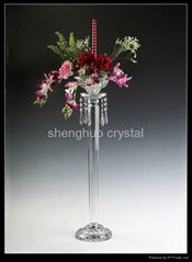 tall wedding crystal flower stand SH-053