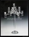 tall crystal candlestand & flower stand