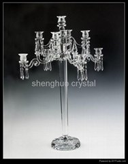 tall crystal candlestand & flower stand  SH-057