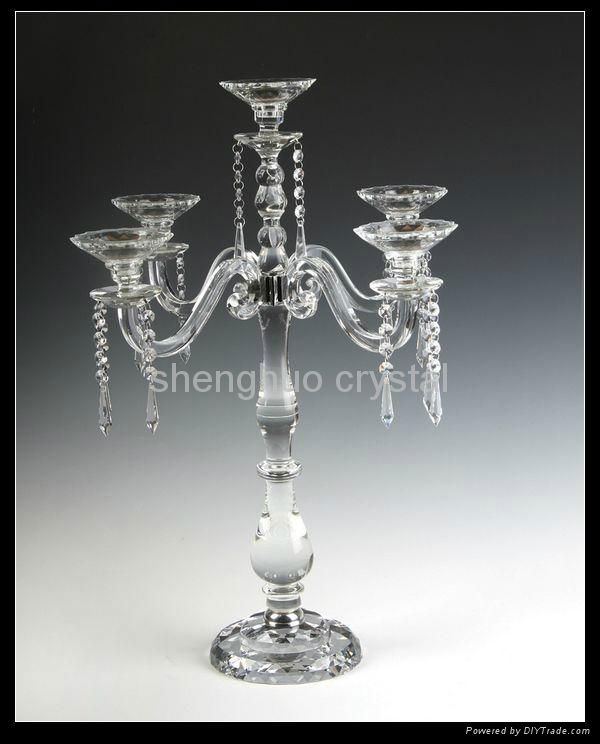 home decoration crystal candlestand SH-058