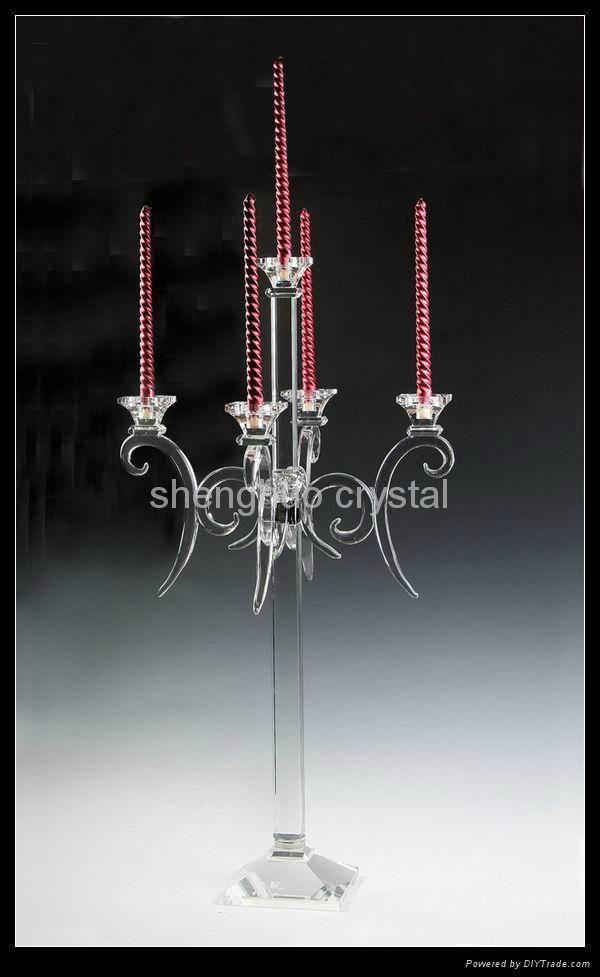 home decoration crystal candlesticks SH-061