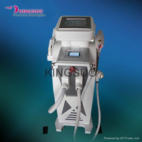 3 in 1 IPL RF Nd yag Laser for Hair Removal, Wrinkle removal and tattoo removal