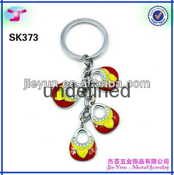 whosale metal bracelet coil keychain for promotional 2