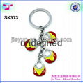 whosale metal bracelet coil keychain for promotional 2