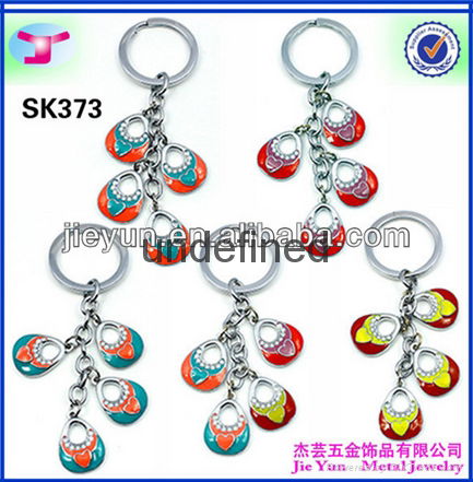 whosale metal bracelet coil keychain for promotional 5