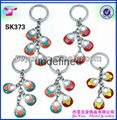 whosale metal bracelet coil keychain for promotional 5