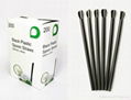 Black plastic spoon straws  , pack of