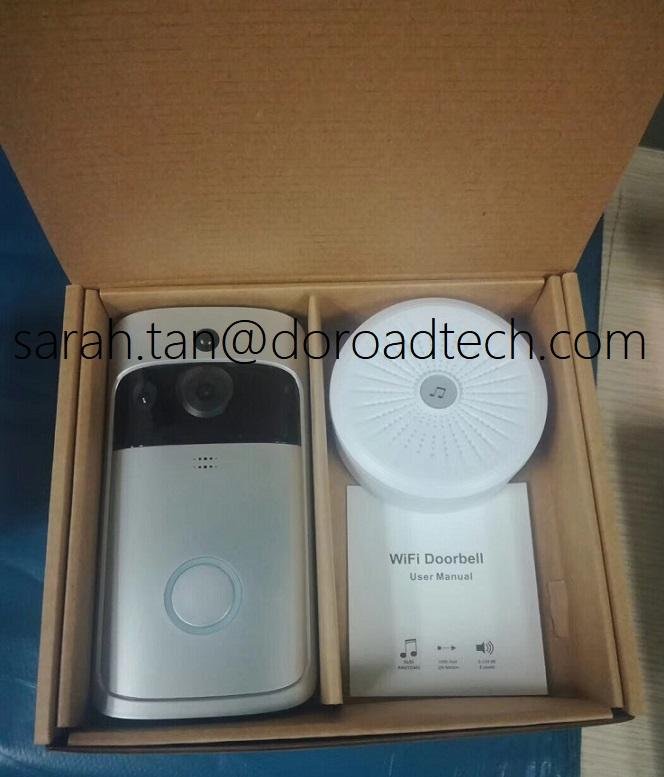 WIFI Video Doorbell HD 720P Security Camera Real-time Two Way Audio 4