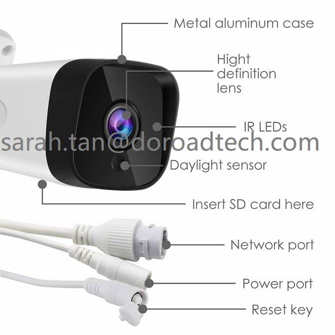 1080p Hd IP Network Home Day IR Night Metal Bullet Wifi Security Camera 5