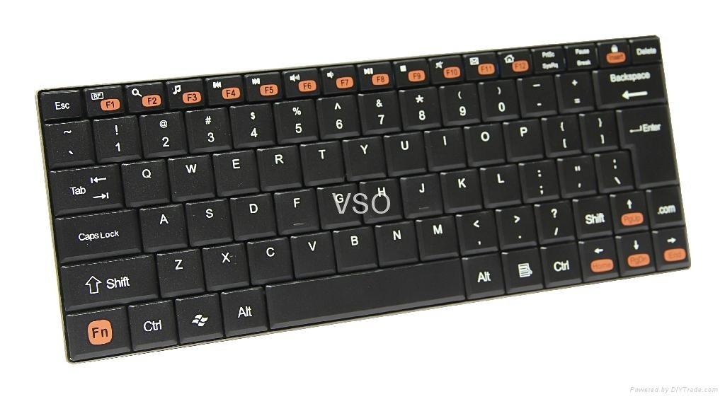 Black Mini Wireless Keyboard for Android Tablet PC/iPad 3