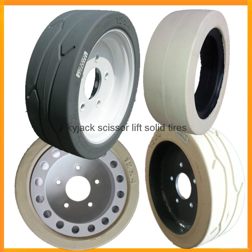 skyjack scissor lift solid tires 158435 12x4 12x4 2008 WonRay