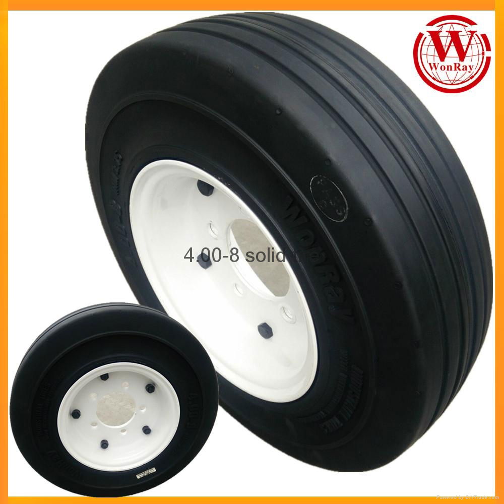 airport l   age cart 4.00-8 solid tire 3.75 rim 