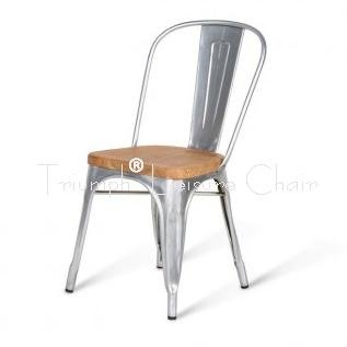 Marais Metal Tolix Chair With Wooden Seat/ Antique Steel Tolix Chair/High Back A