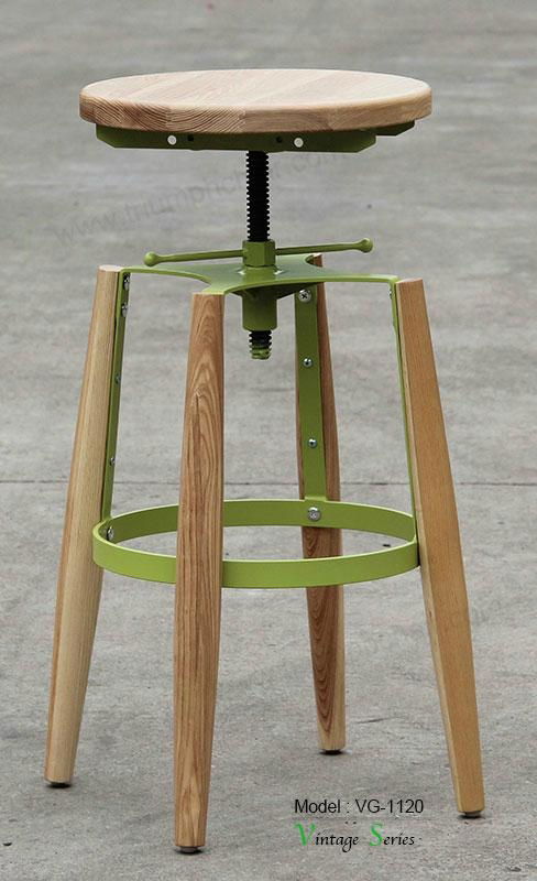 Vintage design Height adjustable Bar Stool