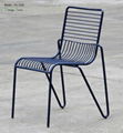 New design stackable steel dining chair 2