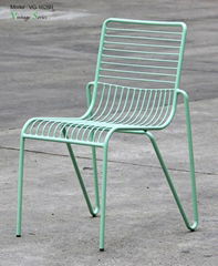 New design stackable steel dining chair