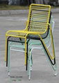 New design stackable steel dining chair 5