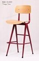 Plywood Seat and Backrest Retro Bar Chair 2