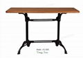 Cast Steel Base Dining Table 1