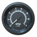 Utrema Black Marine Tachometer 3-3/8 in. 