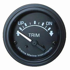 Utrema Black Marine Trim Gauge 52mm