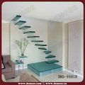 glass stair treads floating stairs 1