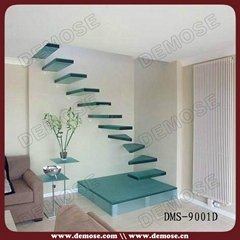 glass stair treads floating stairs