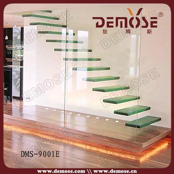 glass stair treads floating stairs 3