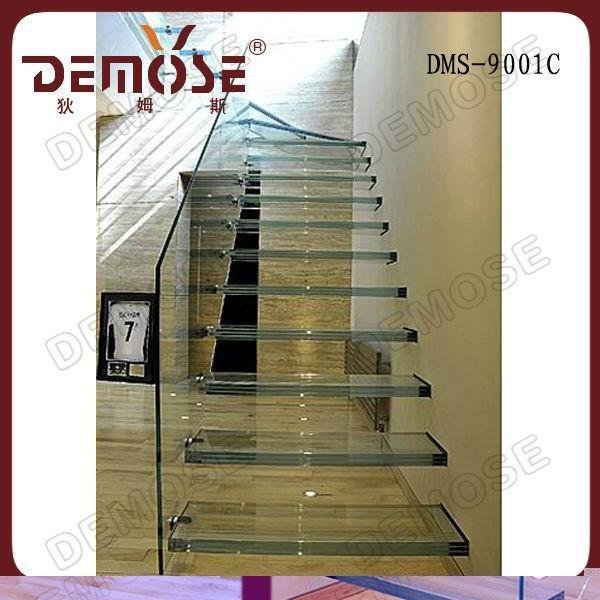 glass stair treads floating stairs 2