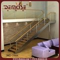classic indoor stairs/curved steel and glass staircase 3