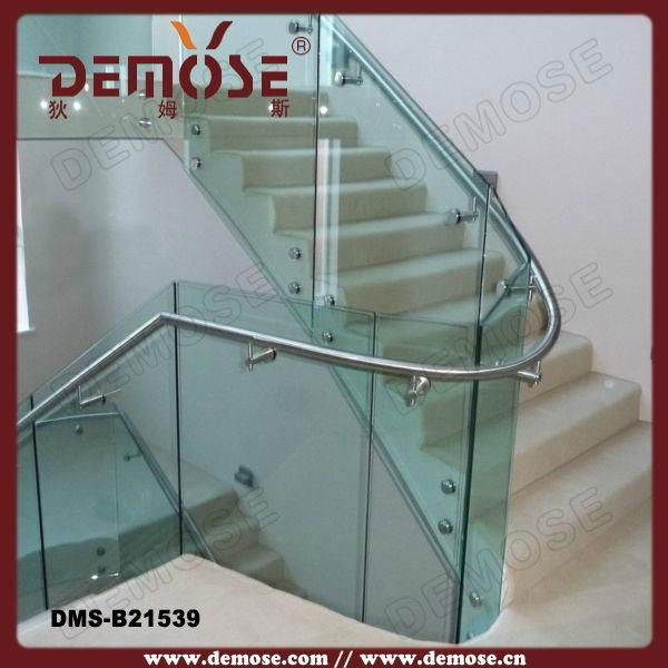 modern frameless fiberglass stair railing 3