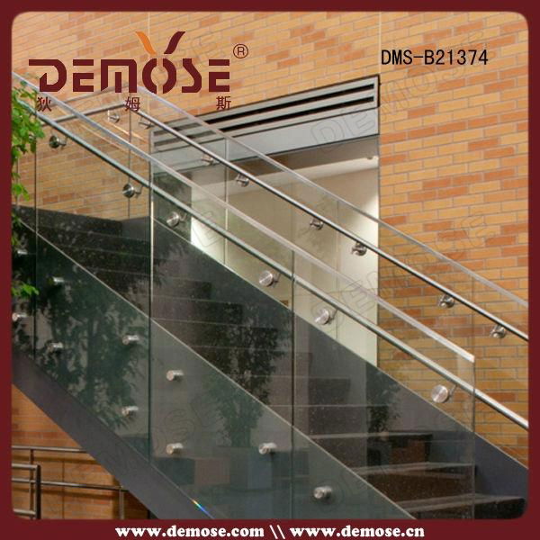 modern frameless fiberglass stair railing 4