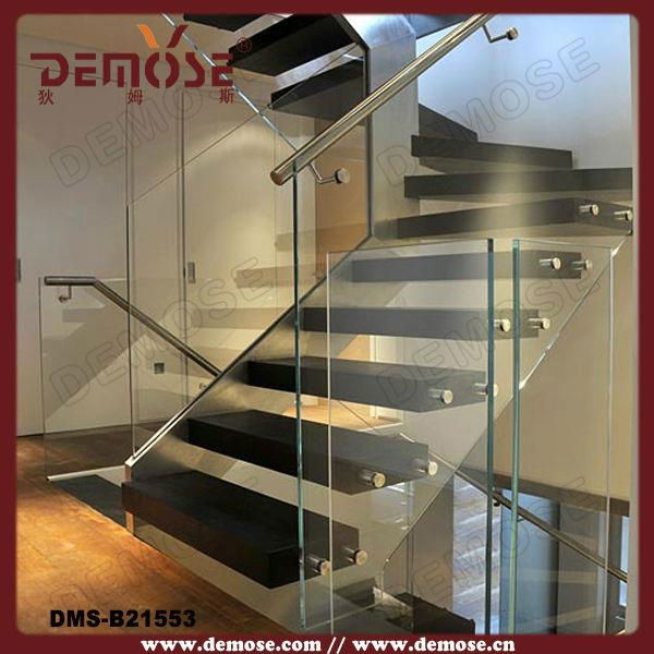 modern frameless fiberglass stair railing 5