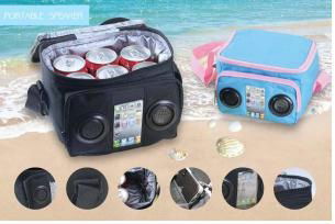 Cooler bag with speaker 