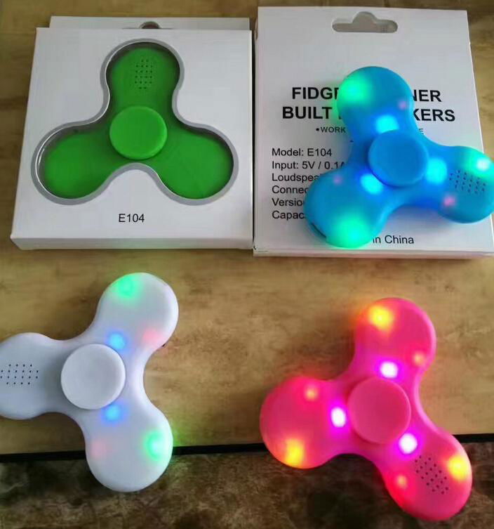 Hot Prodcut New  LED Bluetooth Speaker Hand Spinner Toy 3