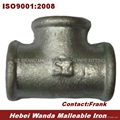 BS Thread Galvanized Malleable Iron Pipe Fitting Tee 1